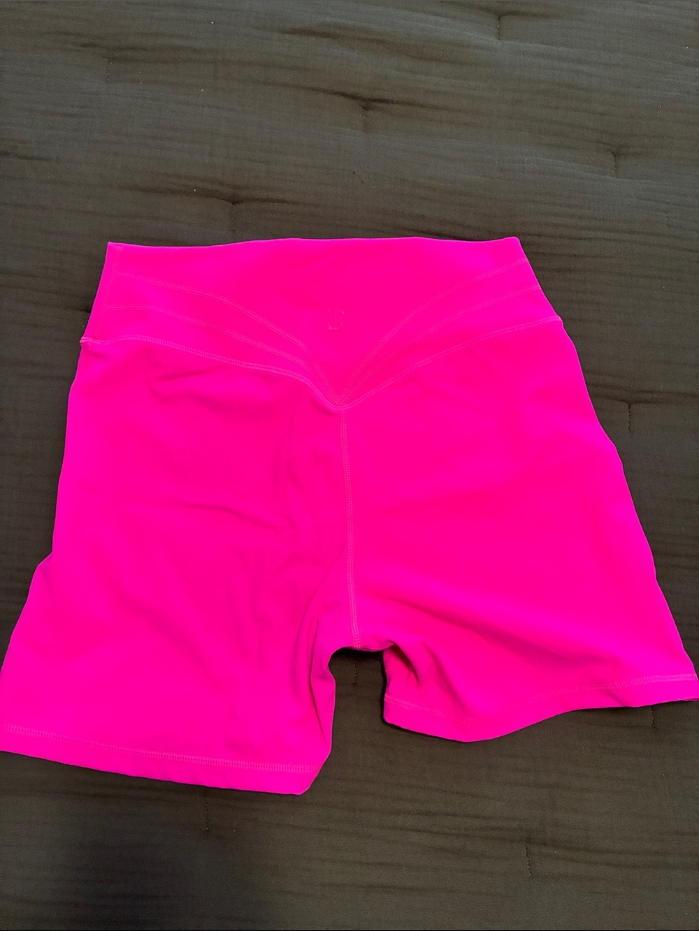 BuffBunny Neon Pink High-Waist Bike Shorts